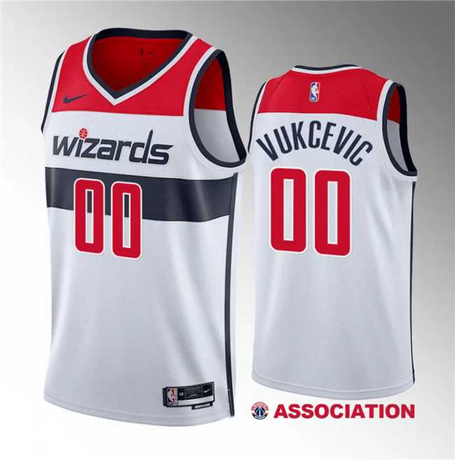 Men's Washington Wizards #00 Tristan Vukcevic White 2023 Draft Association Edition Stitched Jersey Dzhi ,We sell and wholesale Men's Washington Wizards #00 Tristan Vukcevic White 2023 Draft Association Edition Stitched Jersey Dzhi  on line form chian!